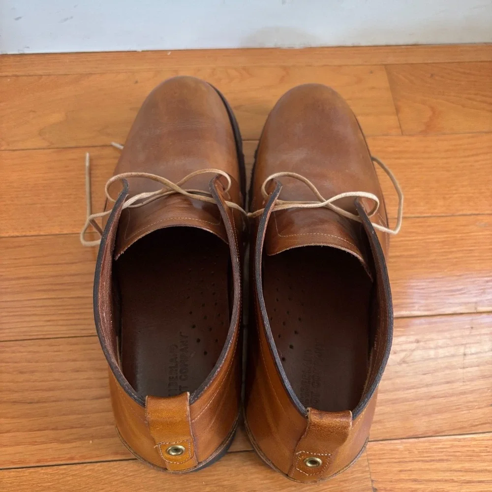 Timberland Boot‎ Company Chukka Lace-Up Brown Leather Men's Boots US 8M EUC